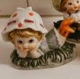 Lefton Porcelain "Big Bonnet" Country Kids Vintage Figurine Set – Hand-Painted, Set of 3