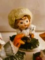 Lefton Porcelain "Big Bonnet" Country Kids Vintage Figurine Set – Hand-Painted, Set of 3