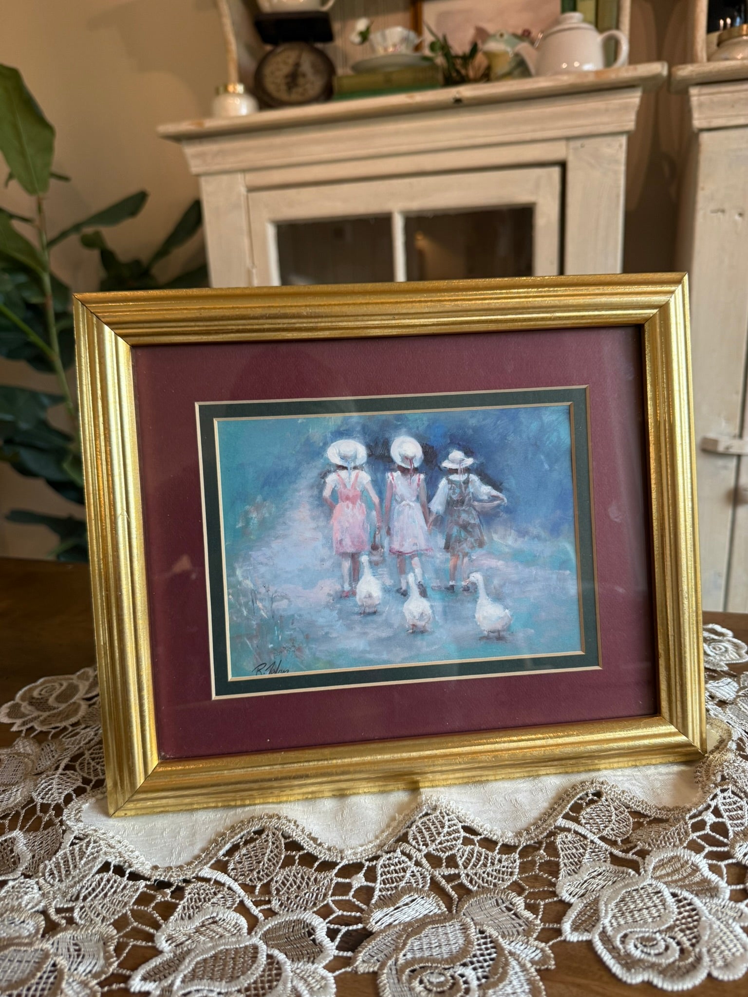 "Three Plus Three" by Richard Judson Zolan – Framed Impressionist Art Print
