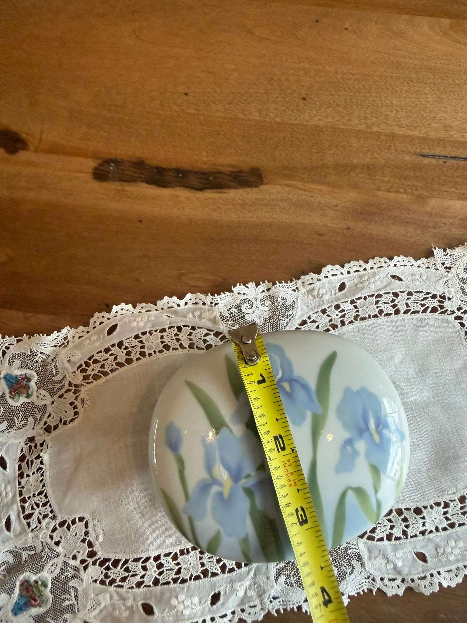 Otagiri Japan 4" "Iris" Vintage Porcelain Trinket Box – Elizabeth King Brownd Design