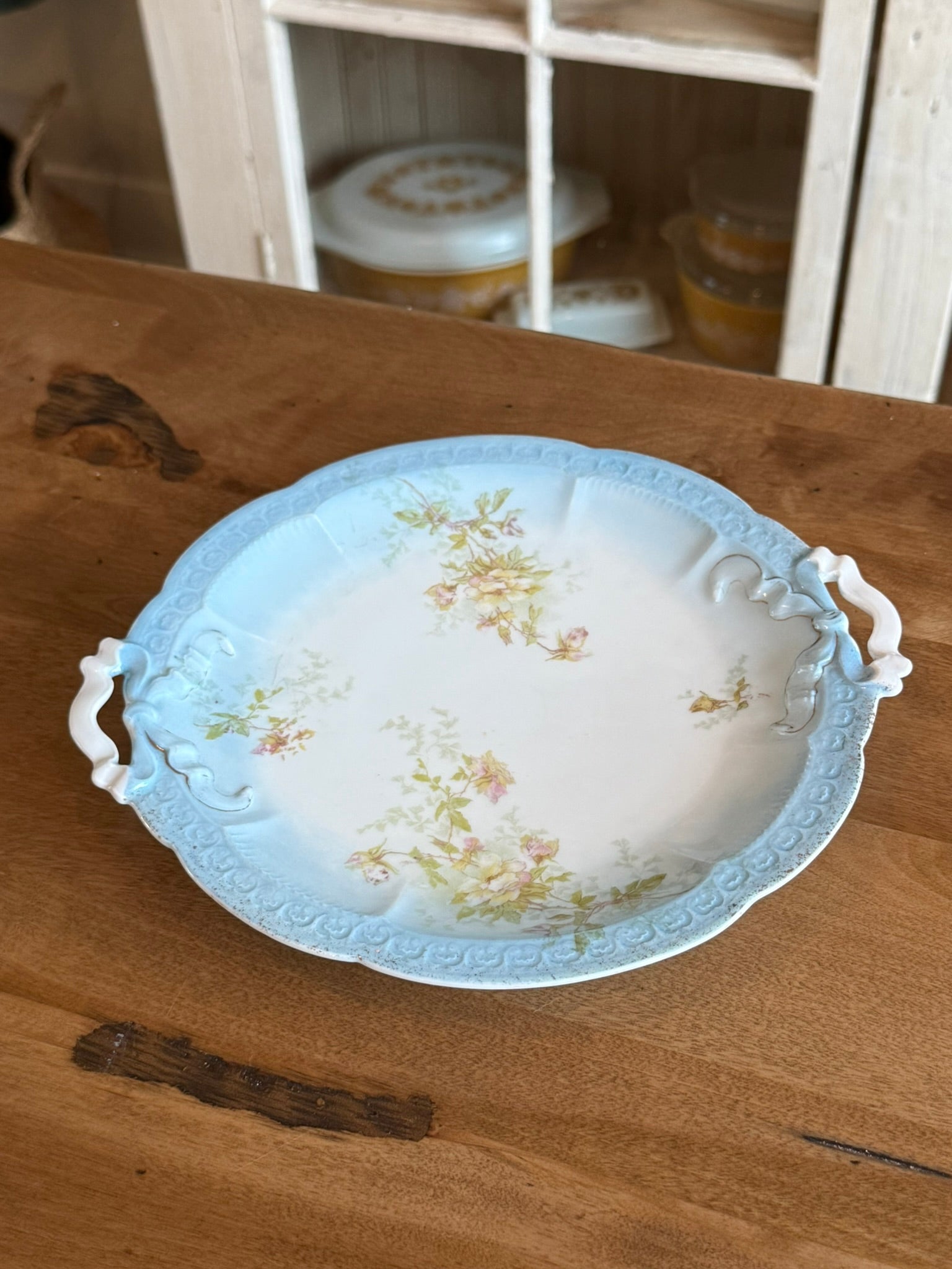 Antique J&C Carmen Bavaria Handled Serving Platter - 10"