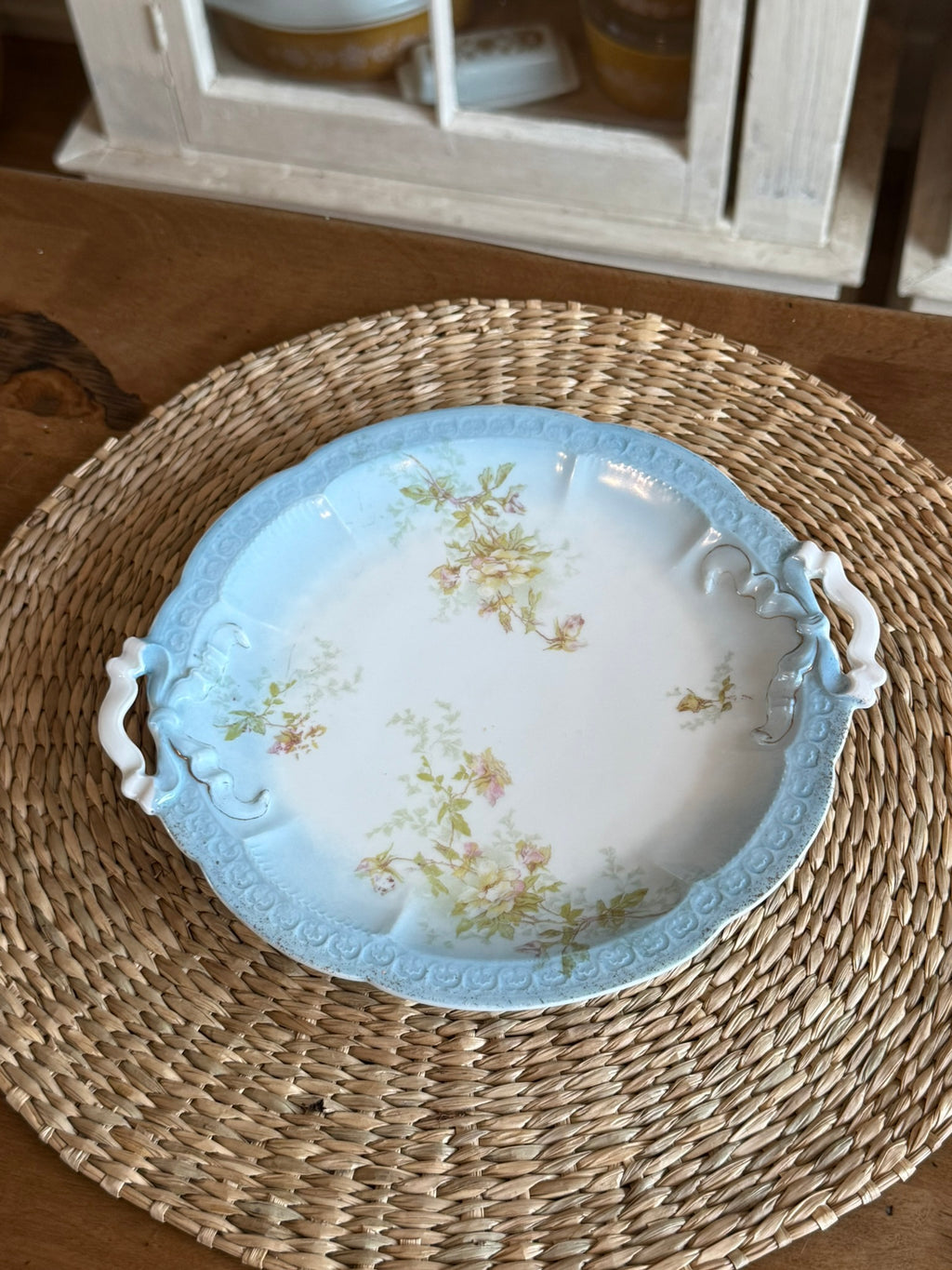 Antique J&C Carmen Bavaria Handled Serving Platter - 10"