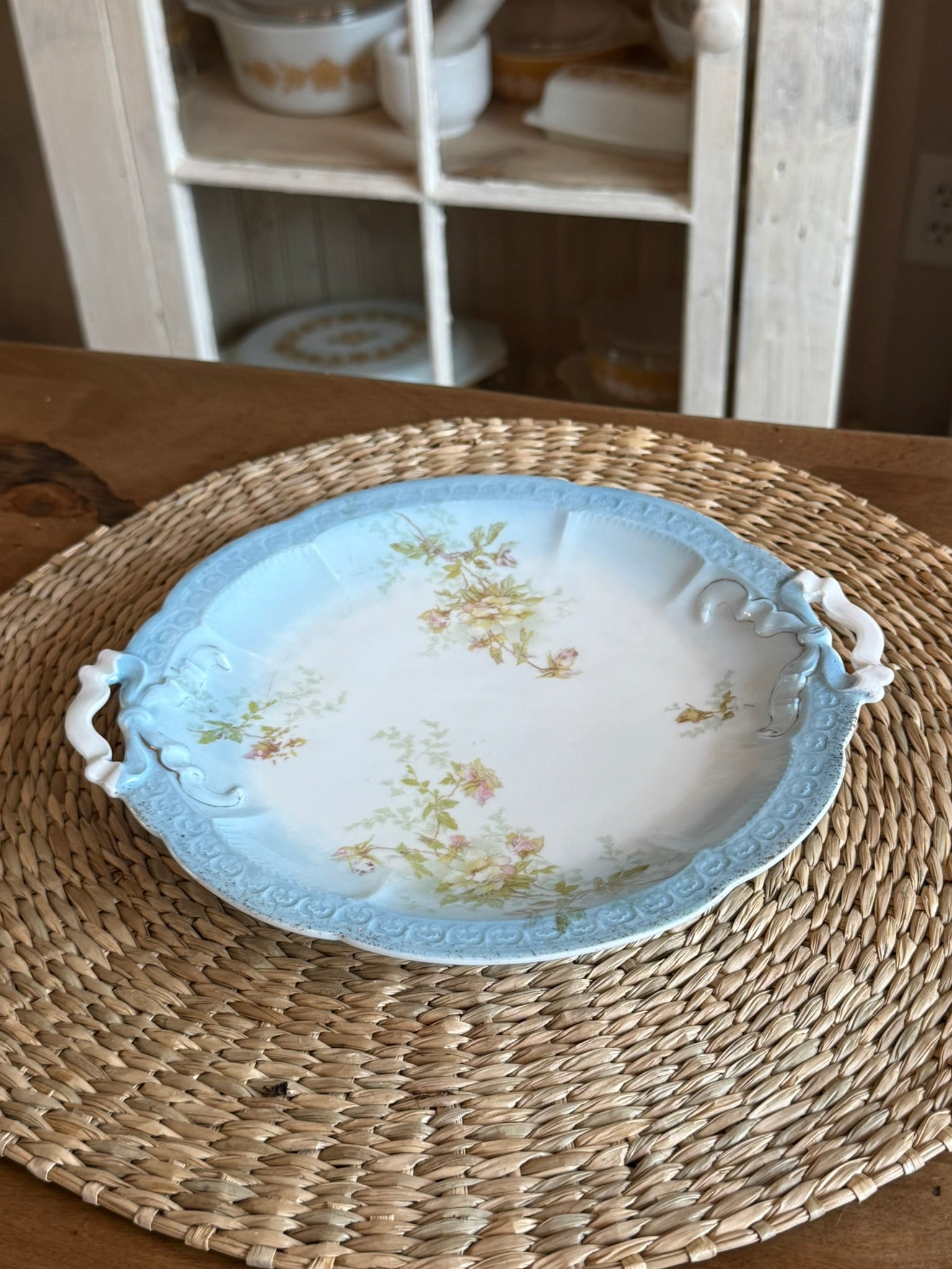 Antique J&C Carmen Bavaria Handled Serving Platter - 10"