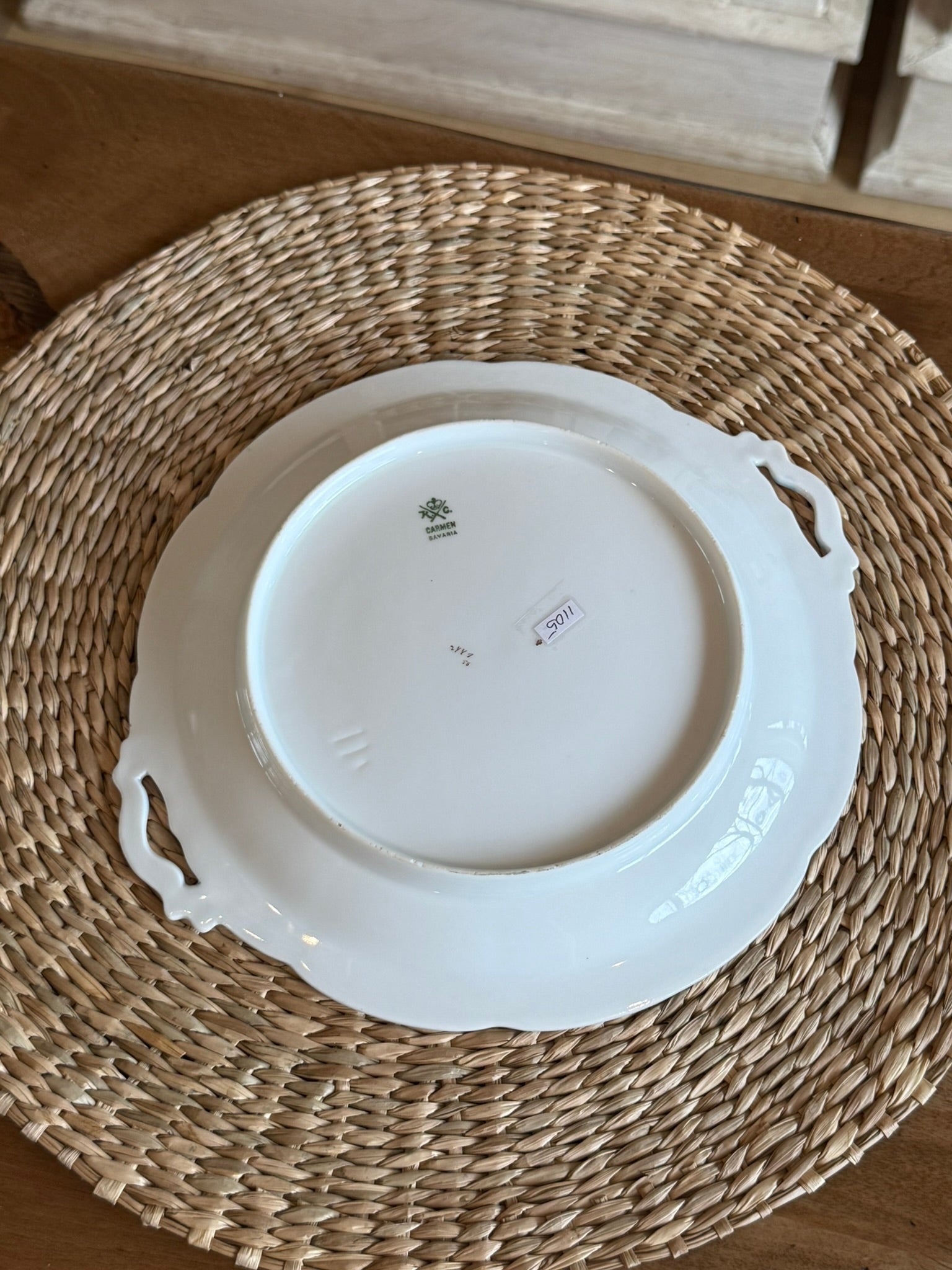 Antique J&C Carmen Bavaria Handled Serving Platter - 10"