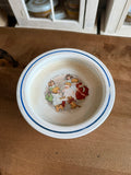 Antique Harker Pottery "Little Jack Horner" Baby Plate – Semi-Porcelain Nursery Rhyme Bowl (c. 1910s)