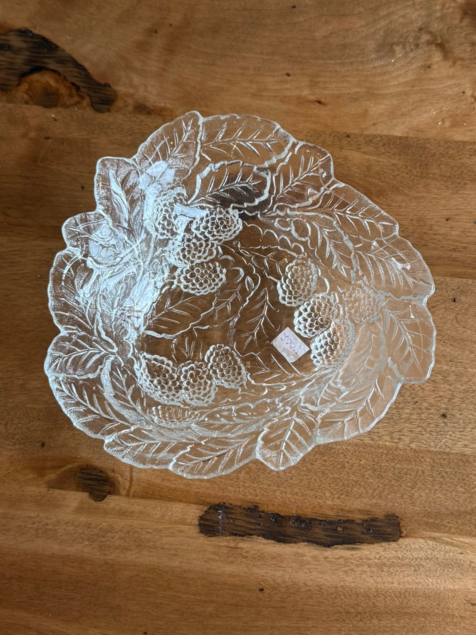 Indiana Glass Loganberry Vintage Clear Triangle Bowl – Depression Era Bon Bon Dish