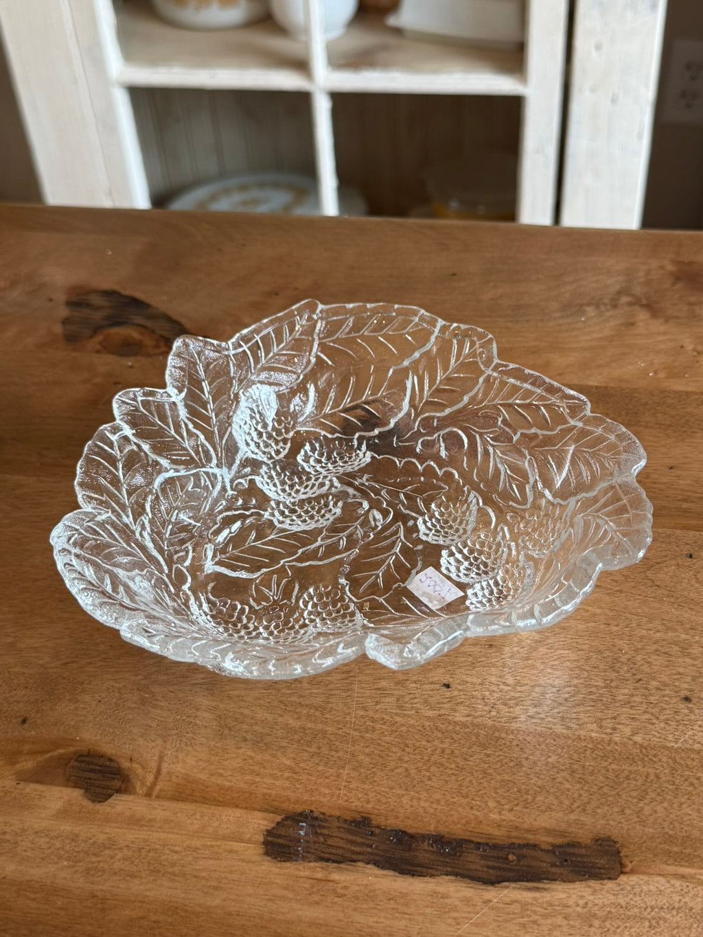 Indiana Glass Loganberry Vintage Clear Triangle Bowl – Depression Era Bon Bon Dish