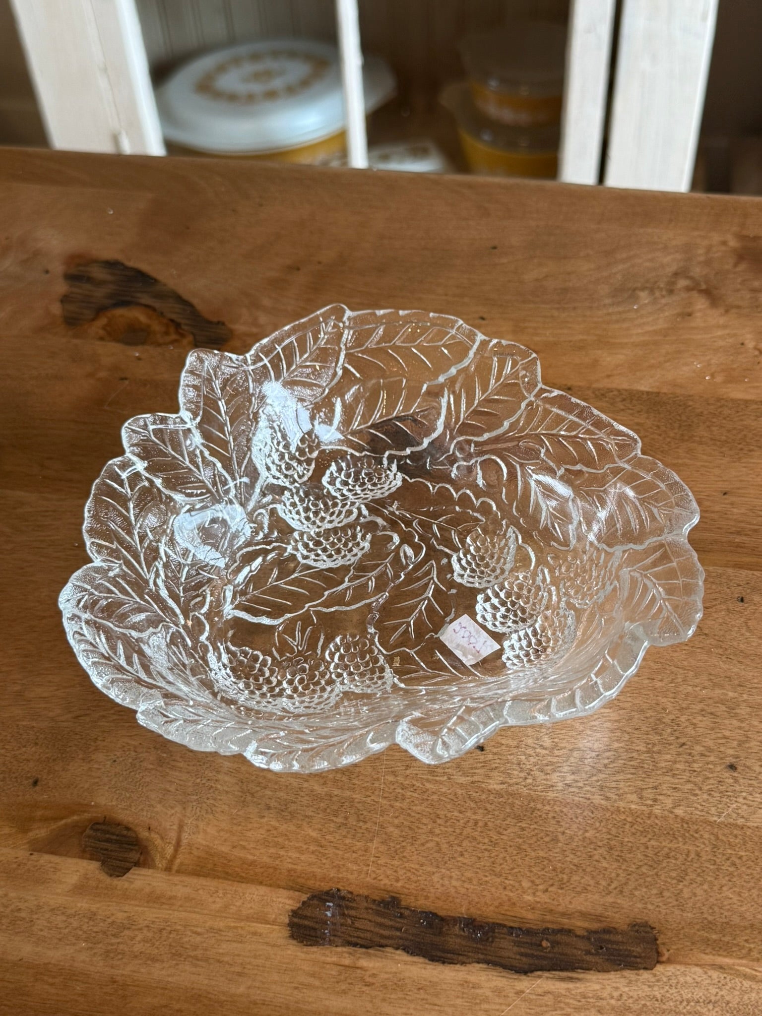 Indiana Glass Loganberry Vintage Clear Triangle Bowl – Depression Era Bon Bon Dish