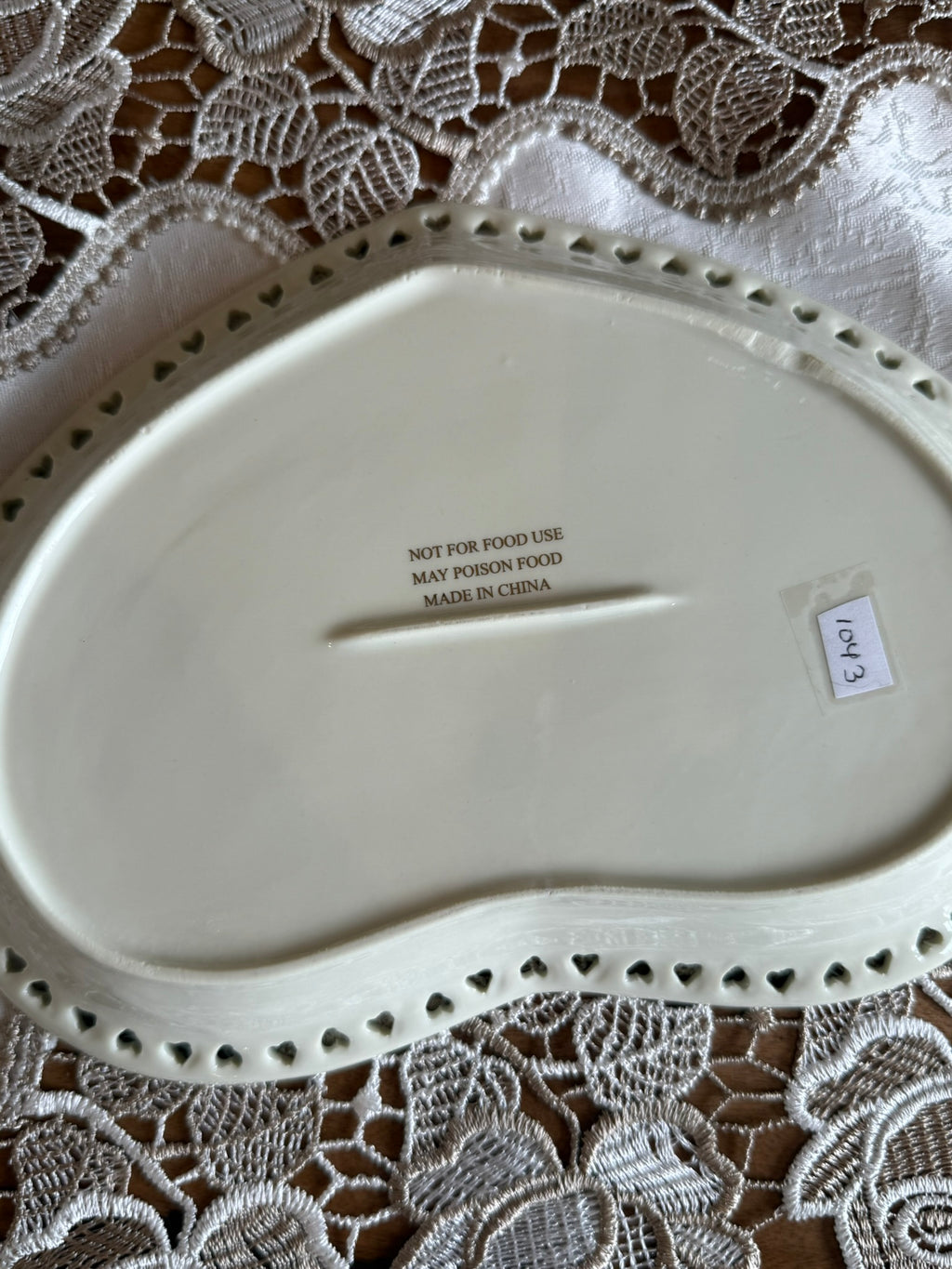 Porcelain Miniature Vintage Tea Set and Serving Tray - Floral with Gold Trim