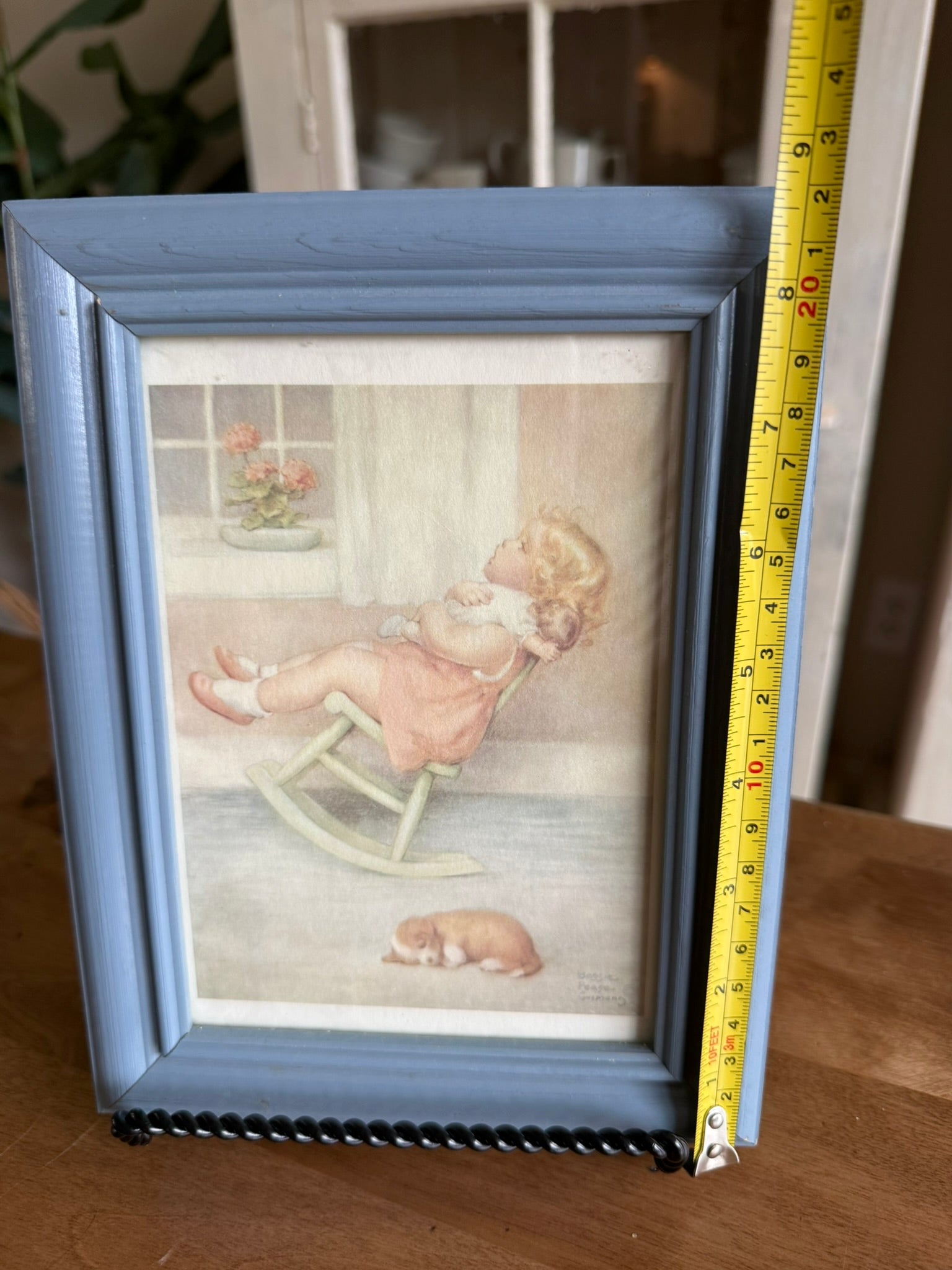 Bessie Pease Gutmann "The Lullaby" Vintage Framed Art Print - Nursery Decor - 1920s Illustration Style