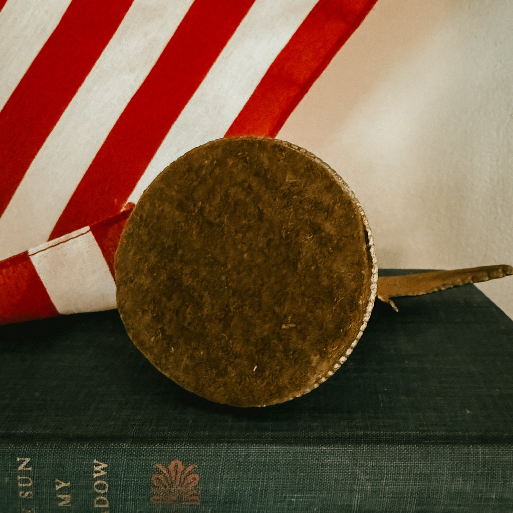 Federal Style Cast Metal Vintage Gold American Eagle Statue - Patinated Desktop Finial Display
