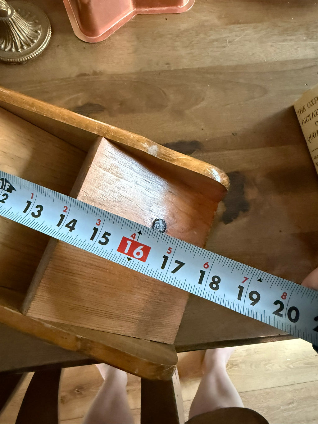 Mid-Century Country Style Wooden US MAIL Wall Pocket Sorter - 3 Tier Letter Holder